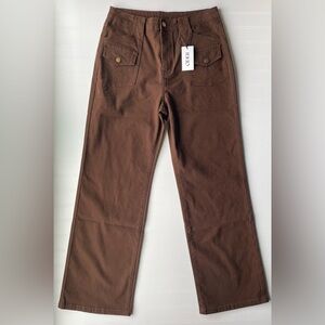 Cider Straight Leg Brown Jeans